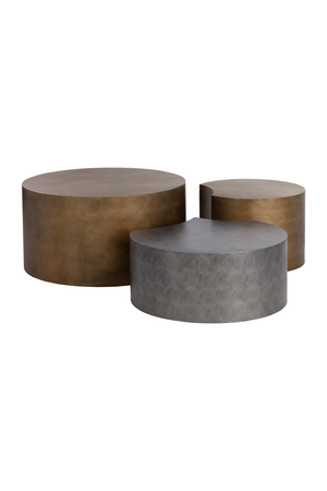   Modern European furniture - Antique Brass Nesting Coffee Tables - www.oroa.com | Oroa.com