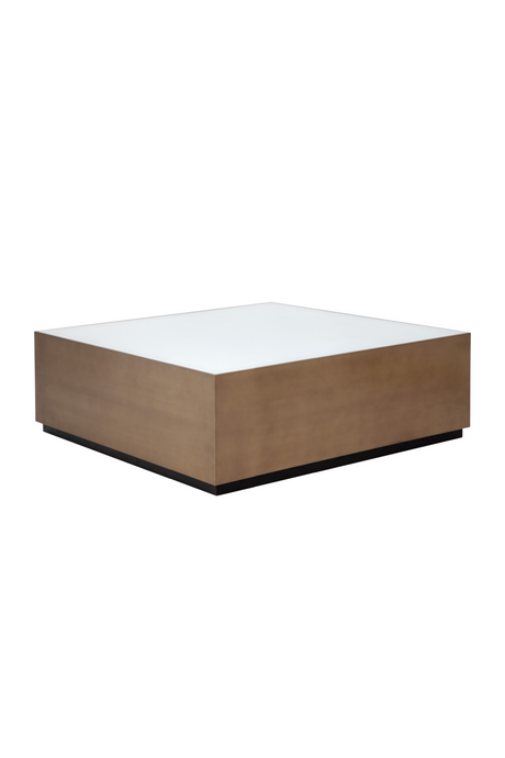   Modern European furniture - Gold Framed Square Coffee Table - www.oroa.com | Oroa.com
