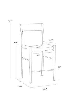   Modern European furniture - Natural Rope Seat Counter Stool - www.oroa.com | Oroa.com
