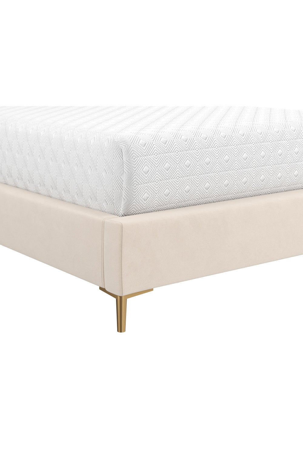   Modern European furniture - Cream Tufted King Bed - www.oroa.com | Oroa.com