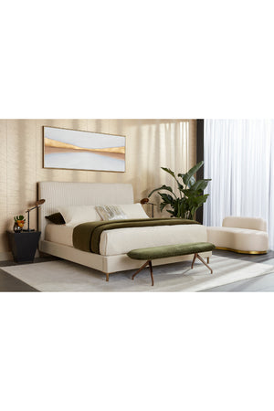   Modern European furniture - Cream Tufted King Bed - www.oroa.com | Oroa.com