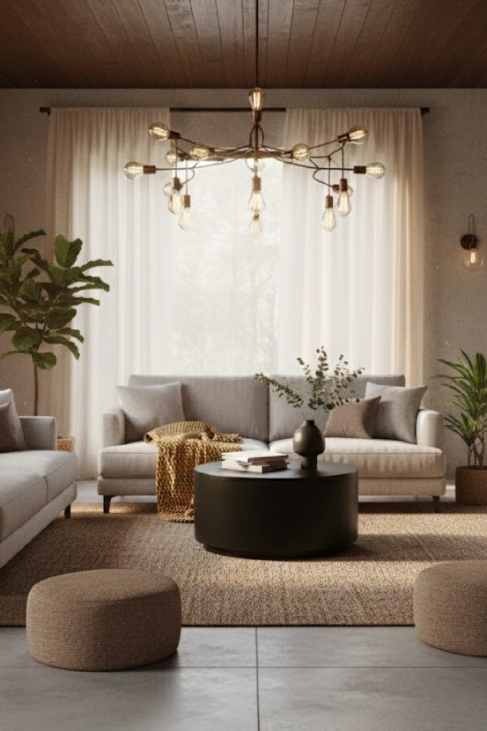   Modern European furniture - Black Cylindrical Indoor/Outdoor Coffee Table - www.oroa.com | Oroa.com