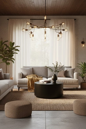   Modern European furniture - Black Cylindrical Indoor/Outdoor Coffee Table - www.oroa.com | Oroa.com