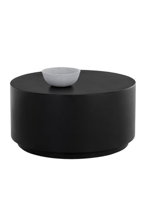   Modern European furniture - Black Cylindrical Indoor/Outdoor Coffee Table - www.oroa.com | Oroa.com