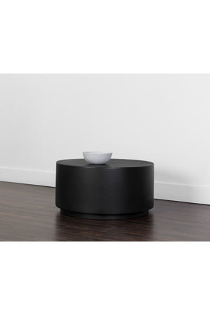   Modern European furniture - Black Cylindrical Indoor/Outdoor Coffee Table - www.oroa.com | Oroa.com