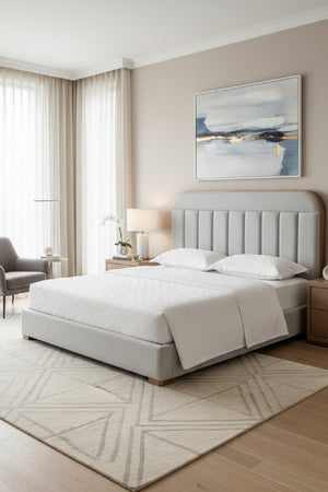   Modern European furniture - Tufted Headboard King Bed - www.oroa.com | Oroa.com