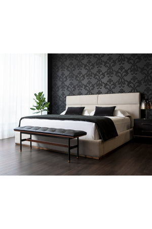   Modern European furniture - Tufted Cream King Bed - www.oroa.com | Oroa.com