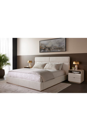   Modern European furniture - Tufted Cream King Bed - www.oroa.com | Oroa.com