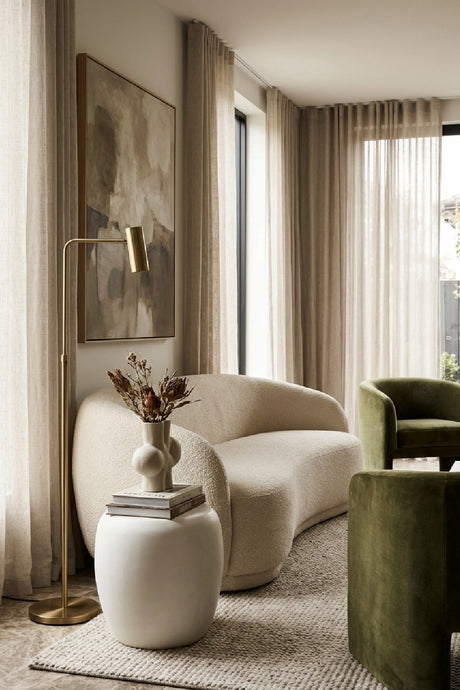   Modern European furniture - White Concrete Indoor/Outdoor End Table - www.oroa.com | Oroa.com