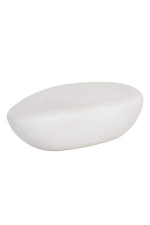   Modern European furniture - White Organic-Shaped Indoor/Outdoor Coffee Table L - www.oroa.com | Oroa.com