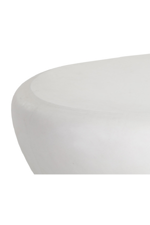   Modern European furniture - White Organic-Shaped Indoor/Outdoor Coffee Table L - www.oroa.com | Oroa.com