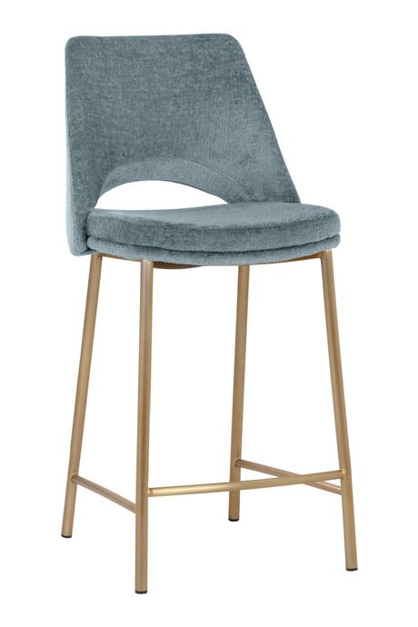   Modern European furniture - Blue Cutout-Back Counter Stool - www.oroa.com | Oroa.com