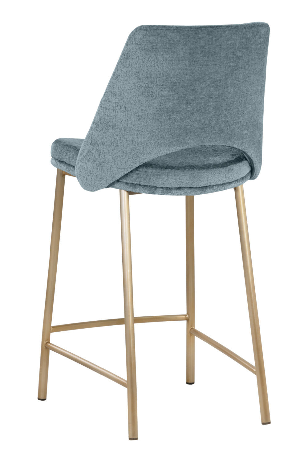   Modern European furniture - Blue Cutout-Back Counter Stool - www.oroa.com | Oroa.com