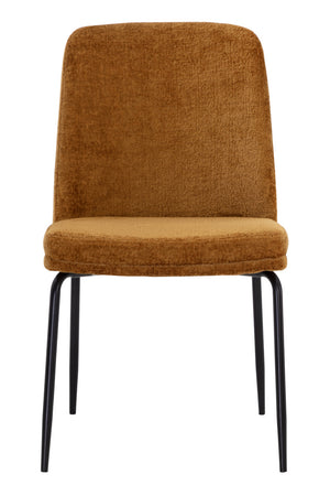   Modern European furniture - Brown Fabric Dining Chairs (2) - www.oroa.com | Oroa.com