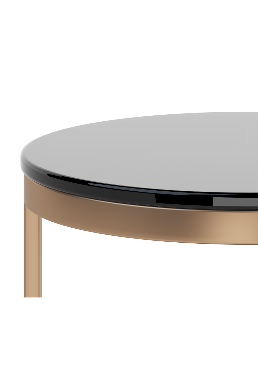   Modern European furniture  Round Black Glass End Table - www.oroa.com | Oroa.com