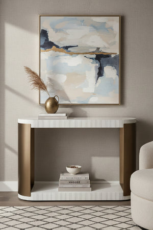   Modern European furniture - White Concrete Console Table - www.oroa.com | Oroa.com