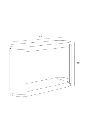   Modern European furniture - White Concrete Console Table - www.oroa.com | Oroa.com