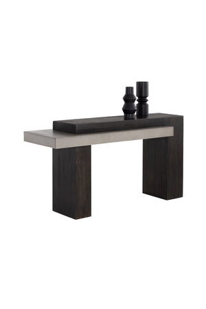   Modern European furniture - Rectangular Timber-Effect Indoor/Outdoor Console Table - www.oroa.com | Oroa.com