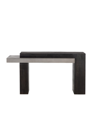   Modern European furniture - Rectangular Timber-Effect Indoor/Outdoor Console Table - www.oroa.com | Oroa.com
