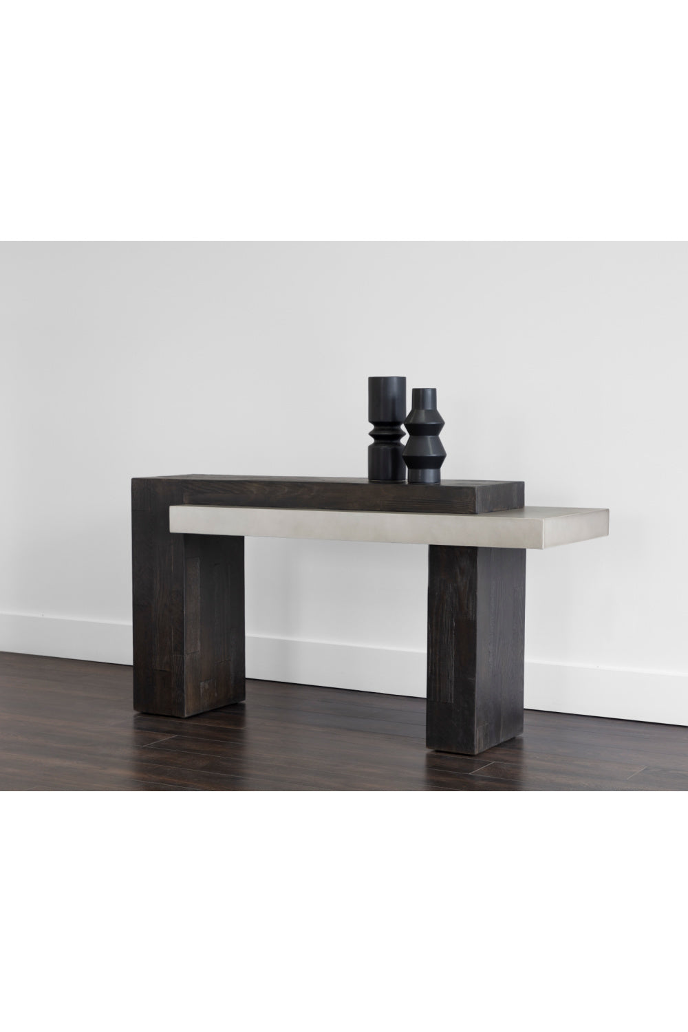   Modern European furniture - Rectangular Timber-Effect Indoor/Outdoor Console Table - www.oroa.com | Oroa.com