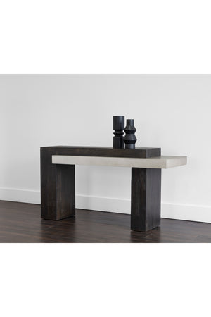   Modern European furniture - Rectangular Timber-Effect Indoor/Outdoor Console Table - www.oroa.com | Oroa.com