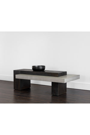   Modern European furniture - Rectangular Timber-Effect Indoor/Outdoor Coffee Table - www.oroa.com | Oroa.com