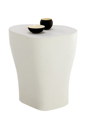   Modern European furniture - White Freeform Outdoor End Table L - www.oroa.com | Oroa.com