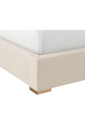   Modern European furniture - Taupe Hexagonal-Tufted King Bed - www.oroa.com | Oroa.com
