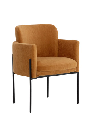   Modern European furniture - Yellow Fabric Dining Armchair - www.oroa.com | Oroa.com