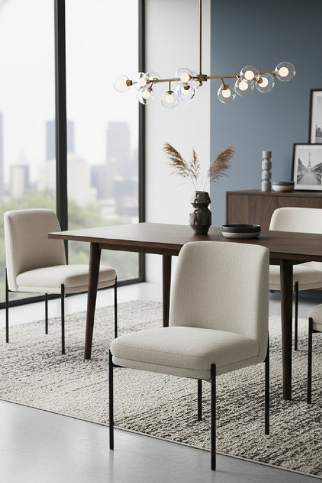   Modern European furniture - Textured Fabric Dining Chair - www.oroa.com | Oroa.com