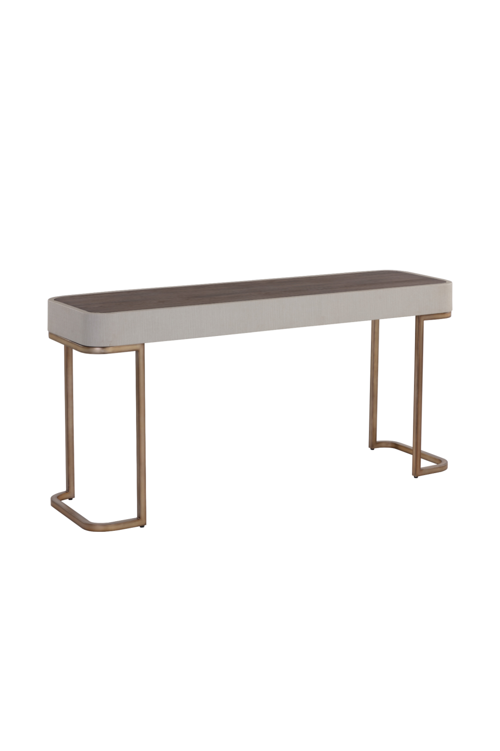   Modern European furniture - Cream Leather 2-Drawer Console Table - www.oroa.com | Oroa.com