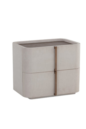   Modern European furniture - Leather-Look 2-Drawer Nightstand - www.oroa.com | Oroa.com
