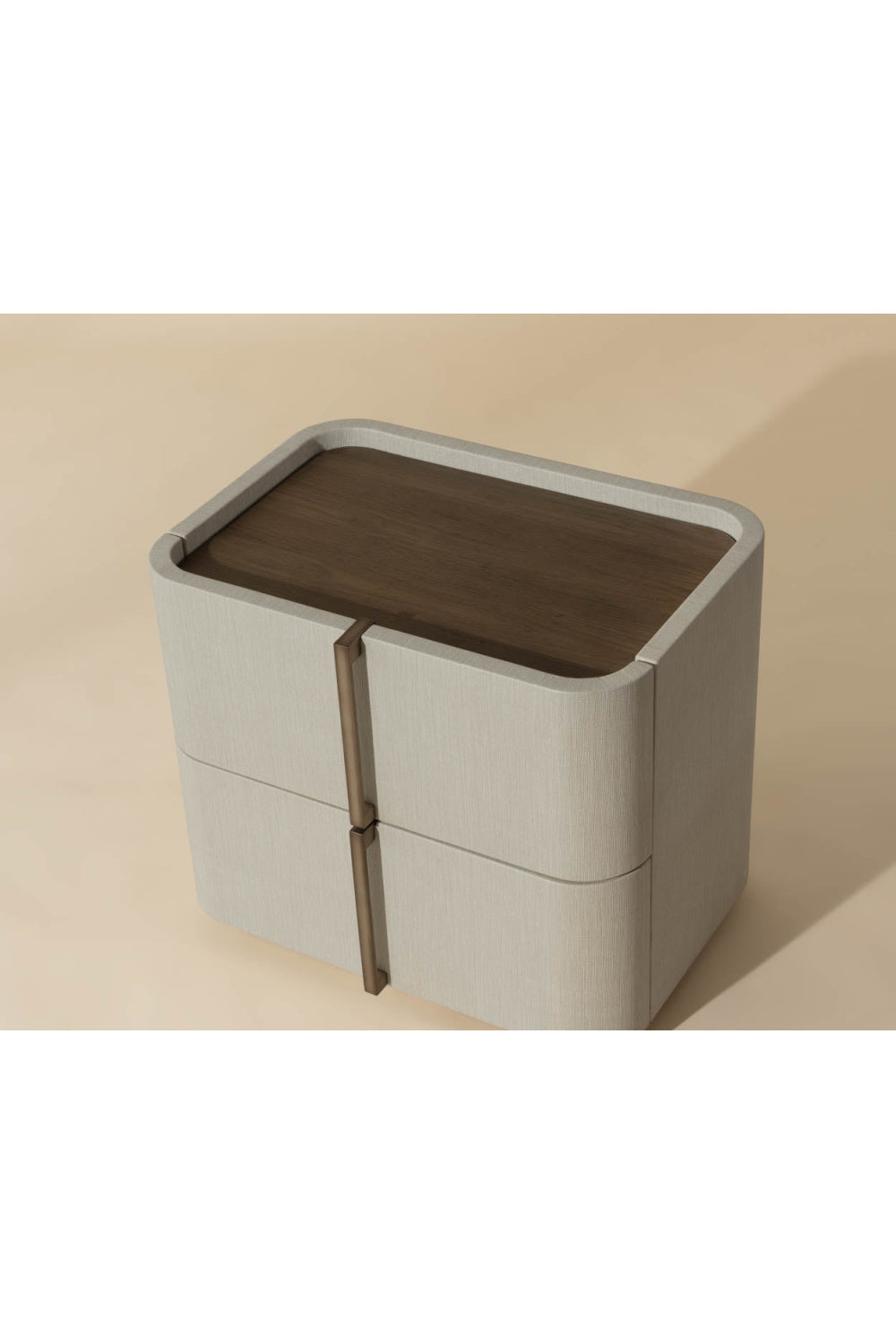   Modern European furniture - Leather-Look 2-Drawer Nightstand - www.oroa.com | Oroa.com
