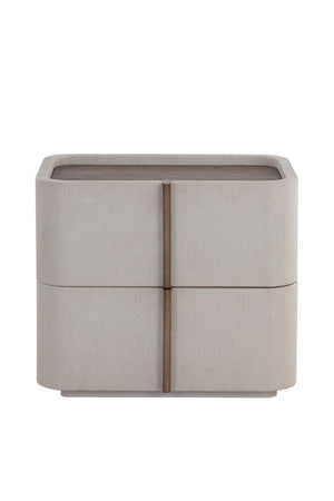   Modern European furniture - Leather-Look 2-Drawer Nightstand - www.oroa.com | Oroa.com