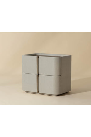   Modern European furniture - Leather-Look 2-Drawer Nightstand - www.oroa.com | Oroa.com