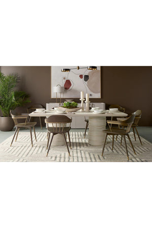   Modern European furniture - Cream Leather 4-Door Sideboard - www.oroa.com | Oroa.com