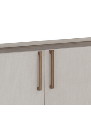   Modern European furniture - Cream Leather 4-Door Sideboard - www.oroa.com | Oroa.com