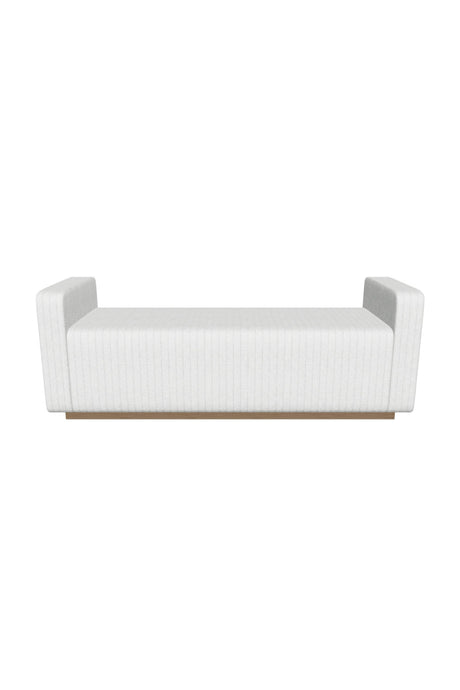   Modern European furniture - Channel-Tufted Fabric Bench - www.oroa.com | Oroa.com