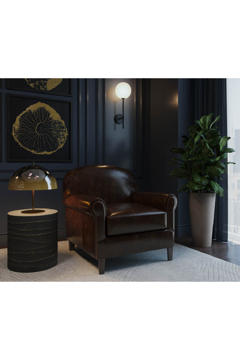   Modern European furniture - Sculpted Leather Lounge Chair - www.oroa.com | Oroa.com