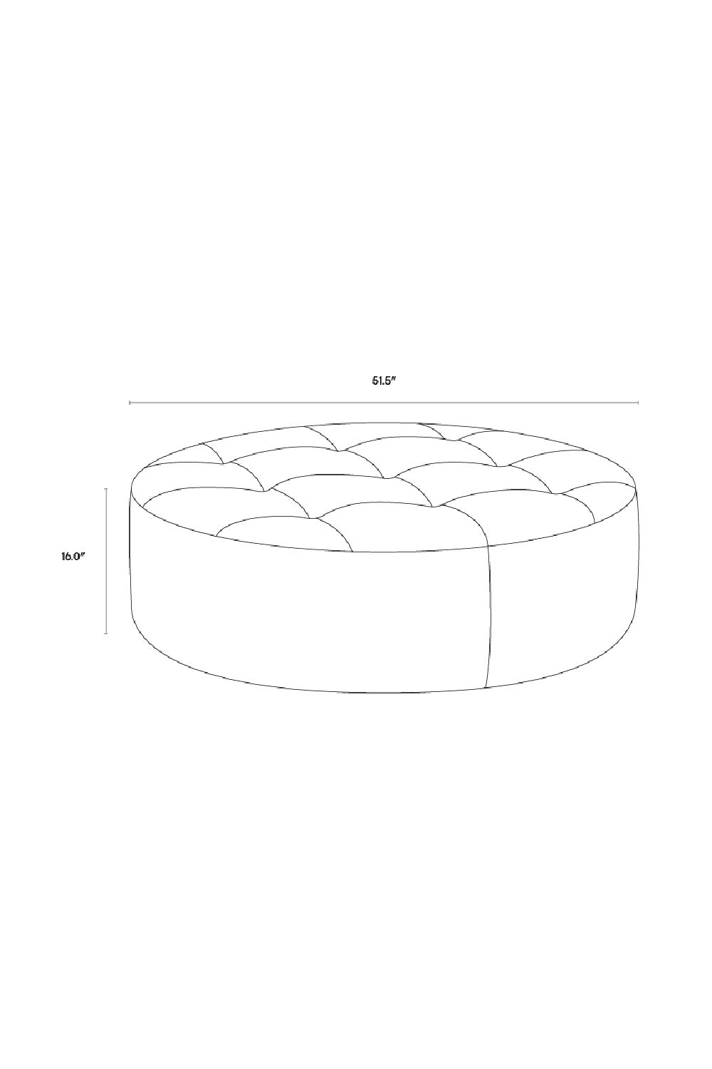   Modern European furniture - Brown Leather Round Ottoman - www.oroa.com | Oroa.com