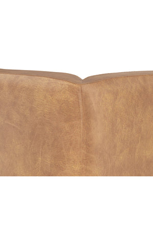   Modern European furniture - Brown Leather Chaise Sofa - www.oroa.com | Oroa.com