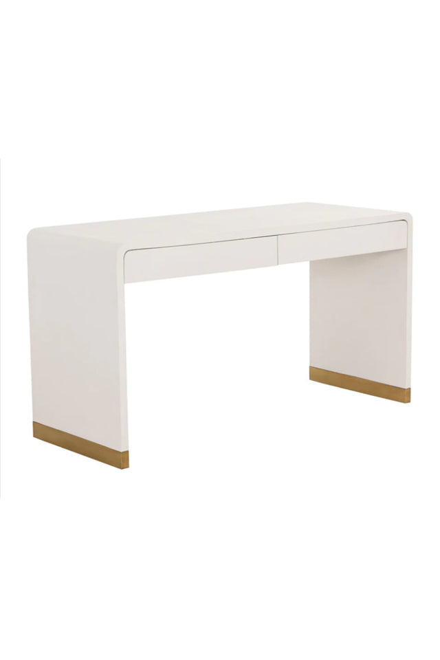 Modern European furniture - Curved Wood Desk - www.oroa.com
