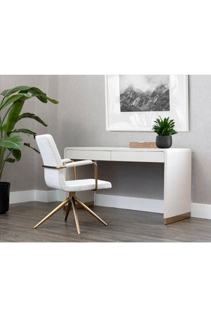   Modern European furniture - Curved Wood Desk - www.oroa.com | Oroa.com