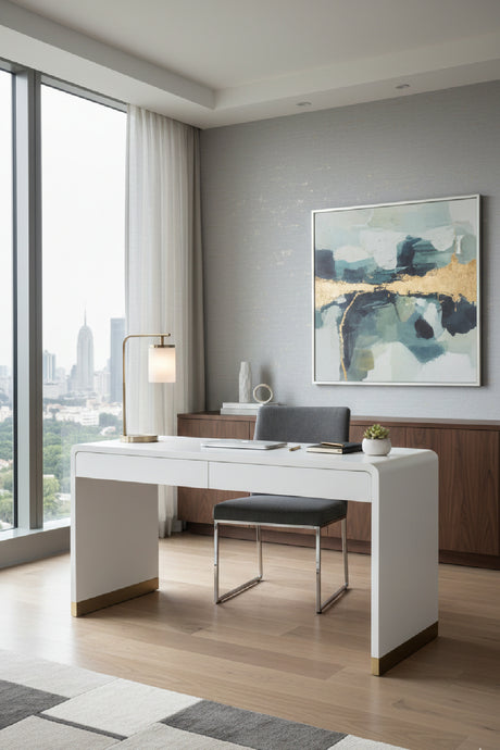   Modern European furniture - Curved Wood Desk - www.oroa.com | Oroa.com