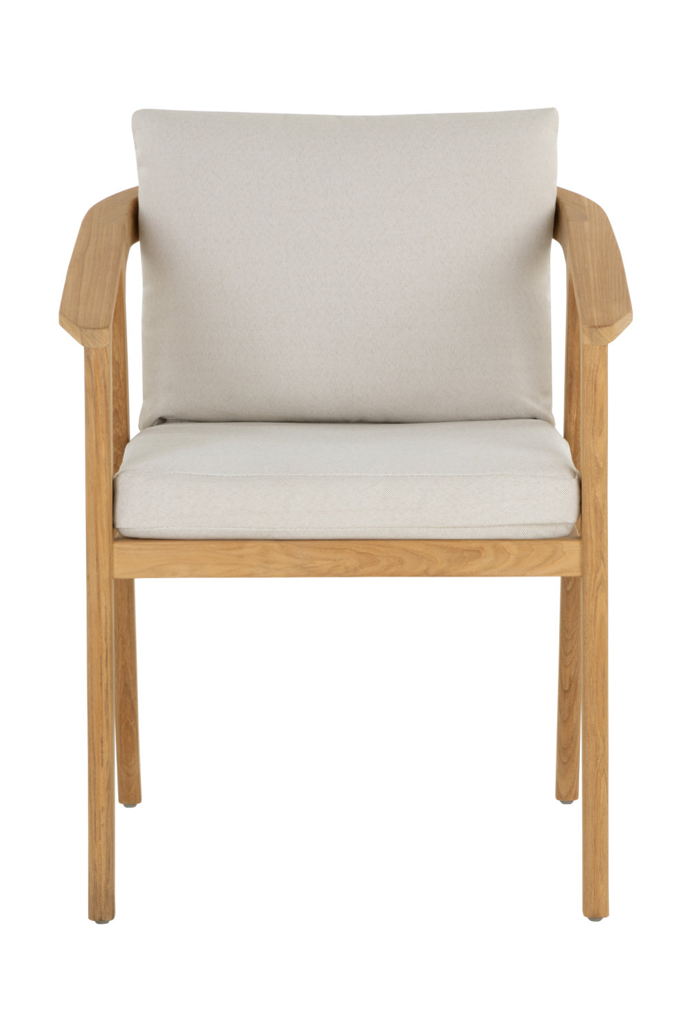   Modern European furniture - Cream Padded Outdoor Dining Chair - www.oroa.com | Oroa.com