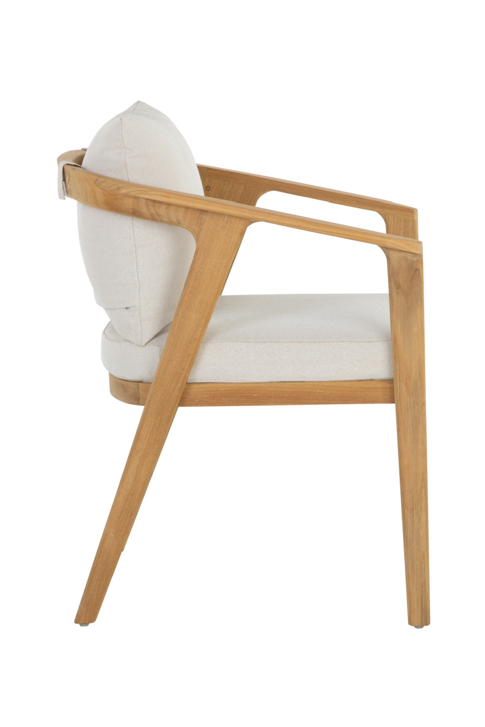   Modern European furniture - Cream Padded Outdoor Dining Chair - www.oroa.com | Oroa.com