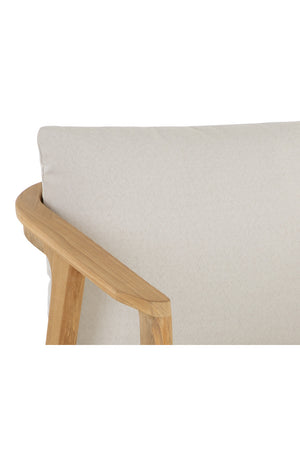   Modern European furniture - Cream Padded Outdoor Dining Chair - www.oroa.com | Oroa.com