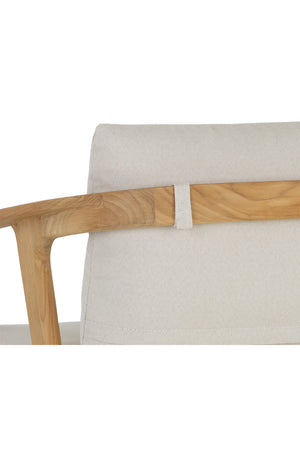   Modern European furniture - Cream Padded Outdoor Dining Chair - www.oroa.com | Oroa.com