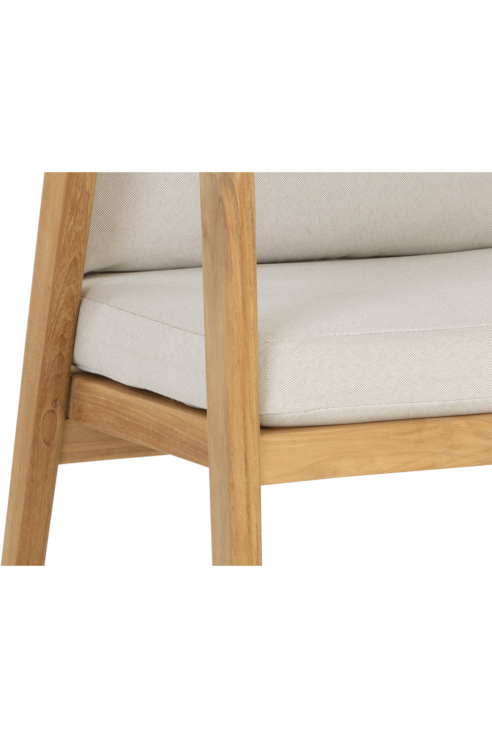   Modern European furniture - Cream Padded Outdoor Dining Chair - www.oroa.com | Oroa.com