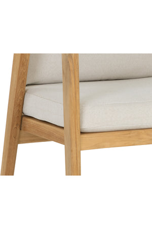   Modern European furniture - Cream Padded Outdoor Dining Chair - www.oroa.com | Oroa.com